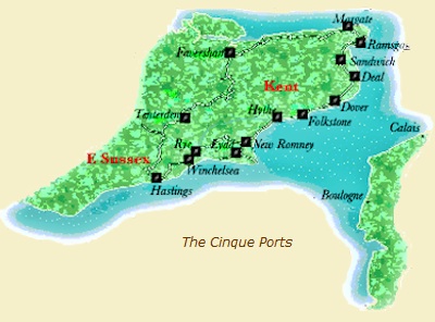Cinque Ports Map